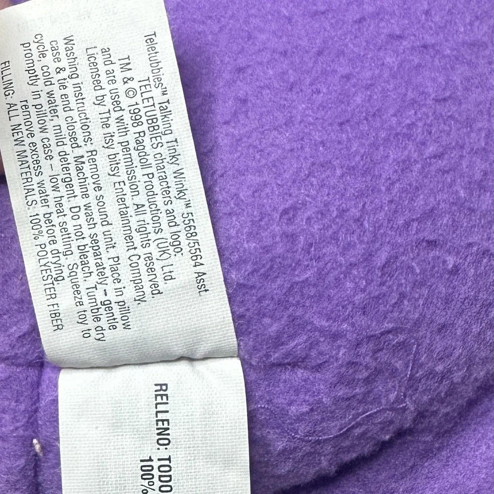 Teletubbies Talking Laa Laa Tinky Winky Lot Of 3 Yellow Purple Vintage 1998‎